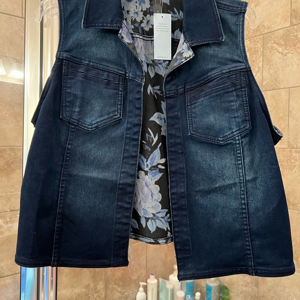 New Lane Bryant reversible vest